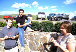 ?, Scott and Jess, Barrel tasting in the Russian River