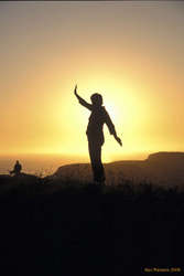 Jess in the sunset near Mendocino