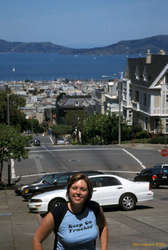 Jess at PacHeights, overlooking the Marina