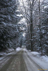 Side road on the Vermont/New Hampshire Border.  Thanksgiving weekend