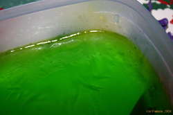 Green jelly!