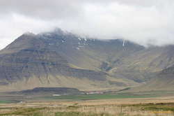 A hamlet at the foot of a mountain, Eastern Snæfellnes