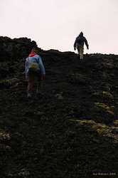 Tanja and Ute ascending Syðri Rauðamelur