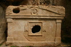 Interesting sarcophagus at Olimpos