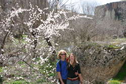 Jesse and Morgs under a Cherry Tree in the Ihlara Valley