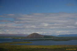 Vindbelgjarfjall across Mývatn from Hverfjall