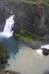 Núpsárfoss and the meeting of the waters