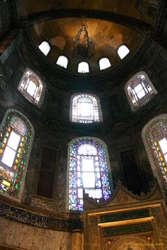 stained glass and mosaics