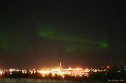 Lights over Reykjavík