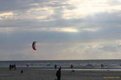 Popular with kitesurfers, but patchy wind