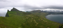Panorama from Jörundur and Kálfatindur round to Hornvík