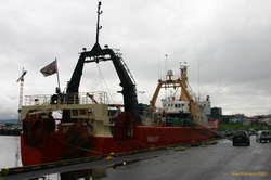 Rugged old greenlandic trawler
