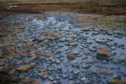 Mineral washed rocks