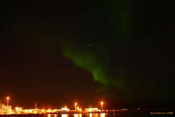 Aurora over the harbour