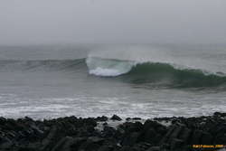 Waves breaking at Kálfhamarsvík
