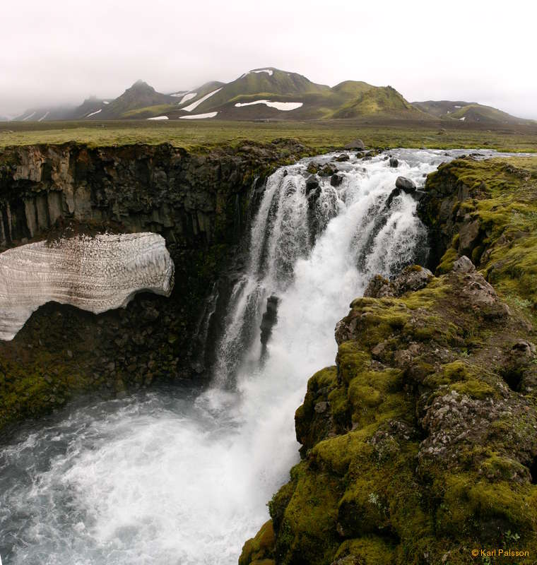 Waterfall on Bláfjallakvísl