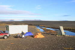 Morning camp at Ölduver
