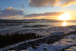 Morning over Þingvellirvatn