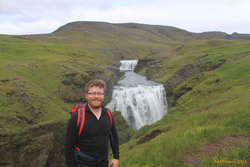 Tryggvi with waterfal number 3