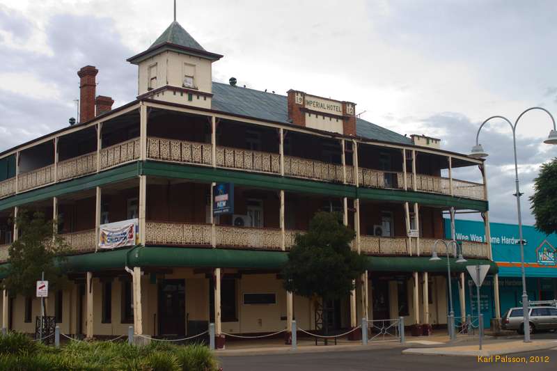 Classic aussie pub, the Imperial Hotel in Wee Waa