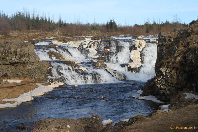 Waterfall in Elliðaárdalur
