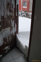 Most snow I've ever seen in the door