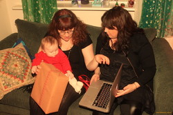 Opening presents with Grandmum