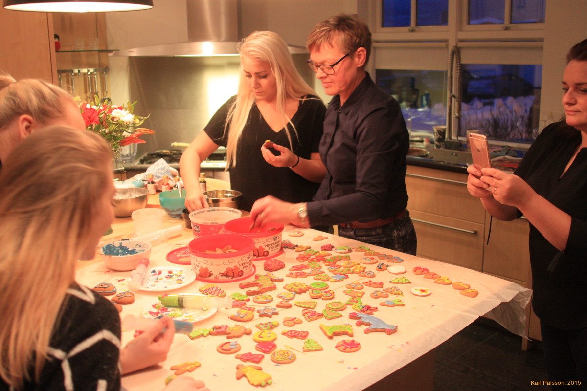 Kitchen full of cookies