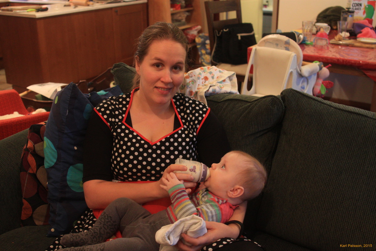 Helen feeding Stella