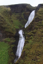 Upper falls in Þórisgil
