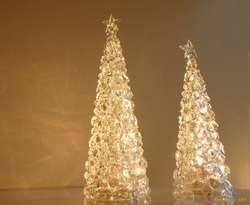 Christmas decorations reflecting sunlight