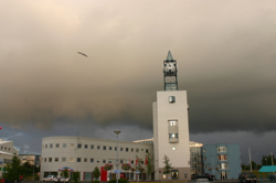 Storm clouds over Garðatorg