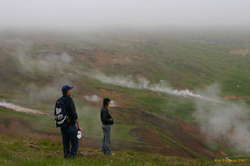 Wolfgang and Lee enjoy the view
