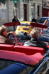 Fuzzy dice for a classic car
