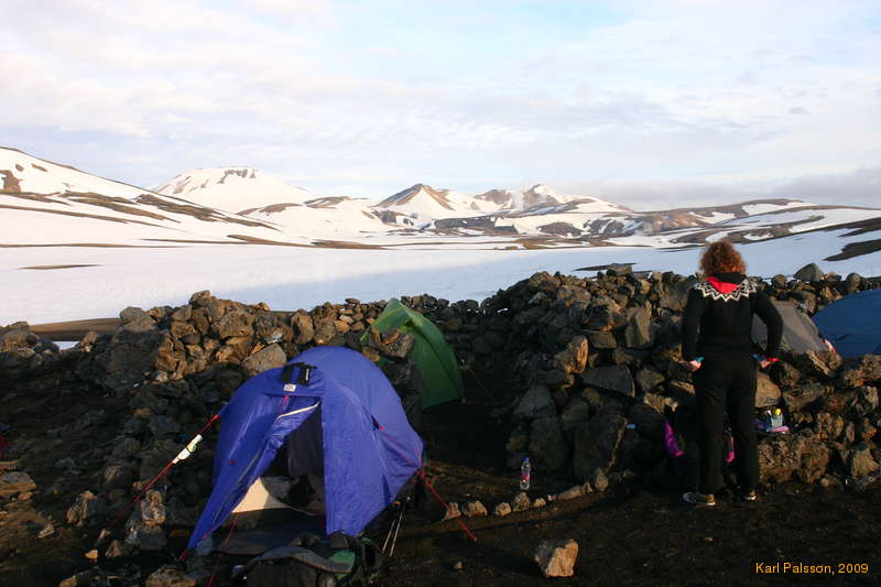 Looking over camp to day 2
