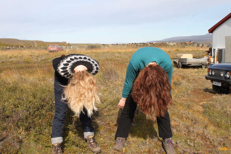 Girls and their hair :)
