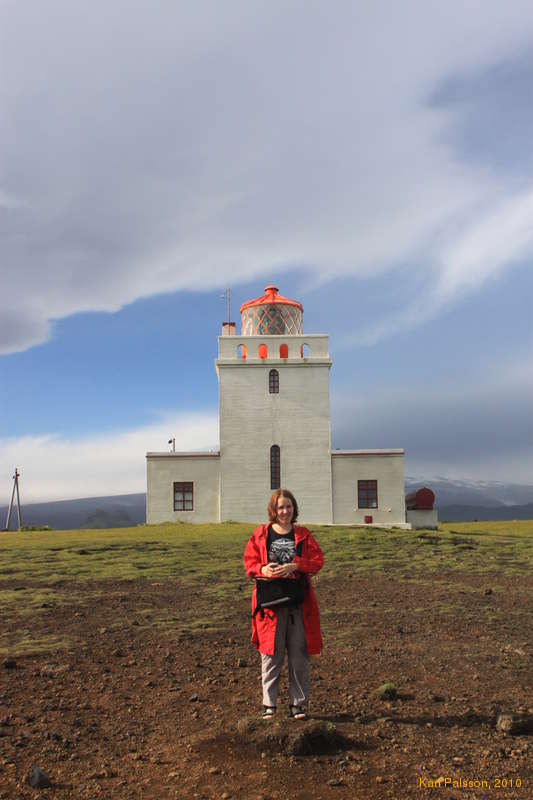 Helen at Dyrhólaey