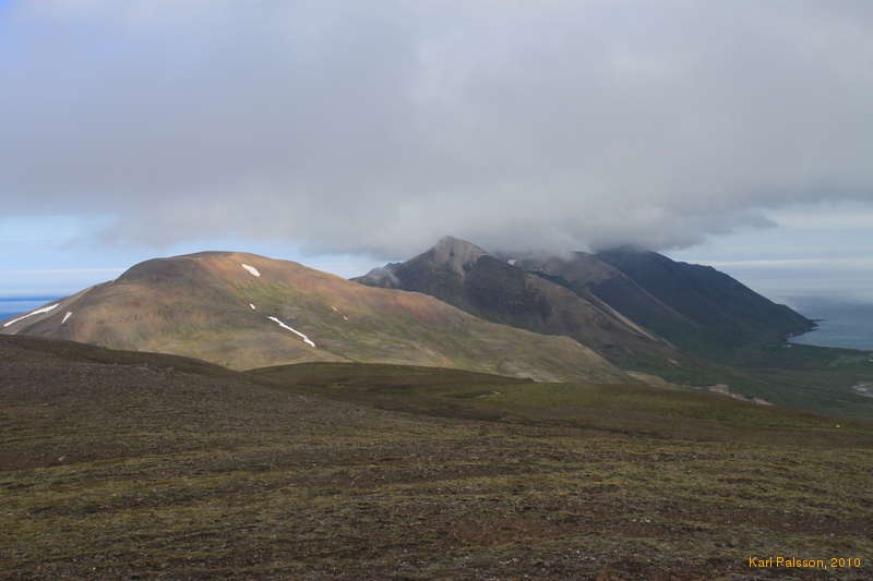 Sönghofsfjall, Grjótfjall and Kerlingarfjall from Geldingafjall