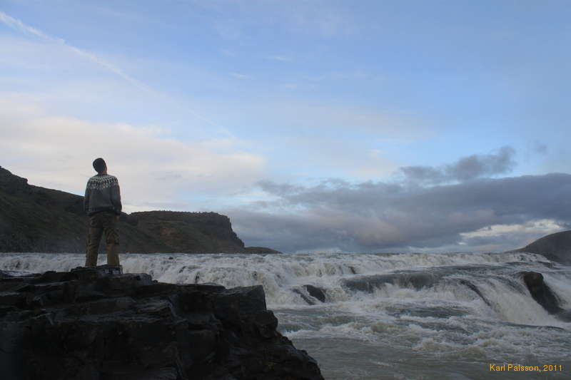 Sasha at Gullfoss