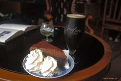 Chocolate cake and stout