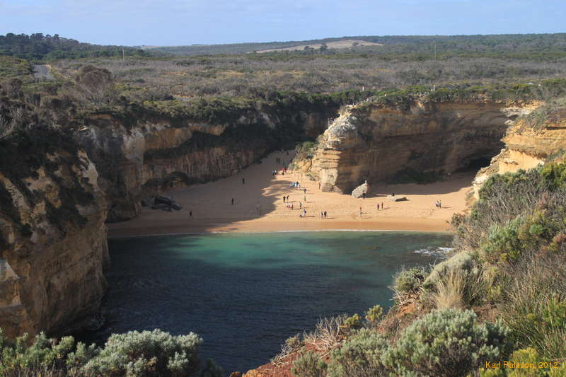 The beach at Loch Ard Gorge